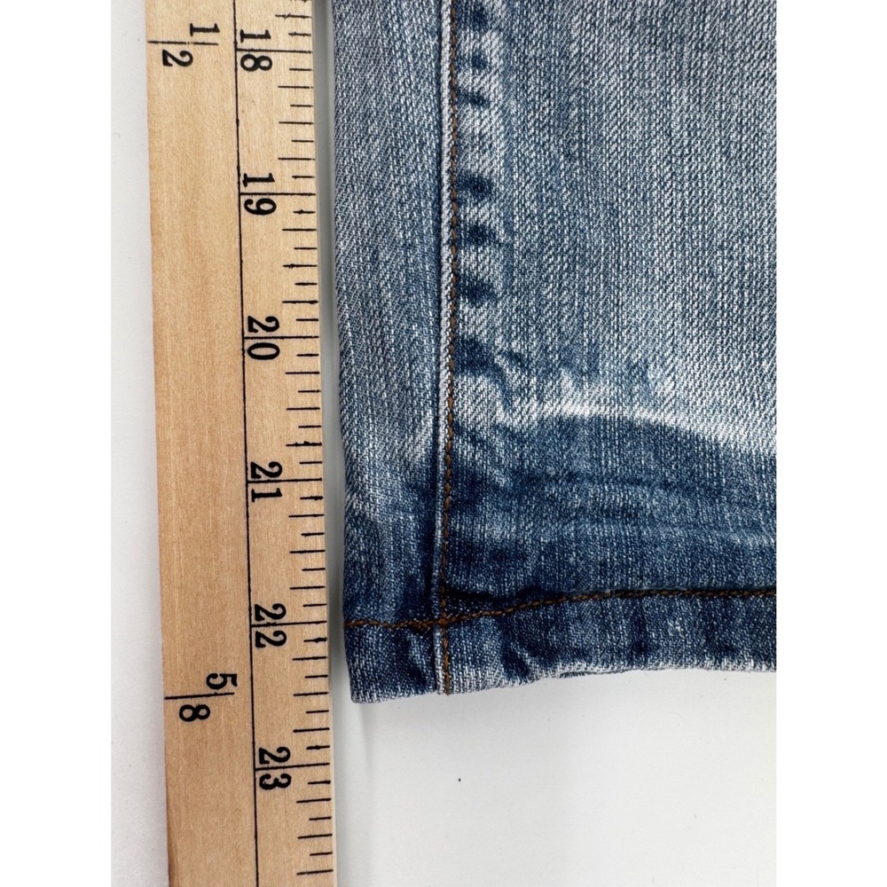 Y2K Venezia Light Wash Denim Capri Jeans Womens Plus 18 Blue Cropped Stretch - Picture 4 of 9